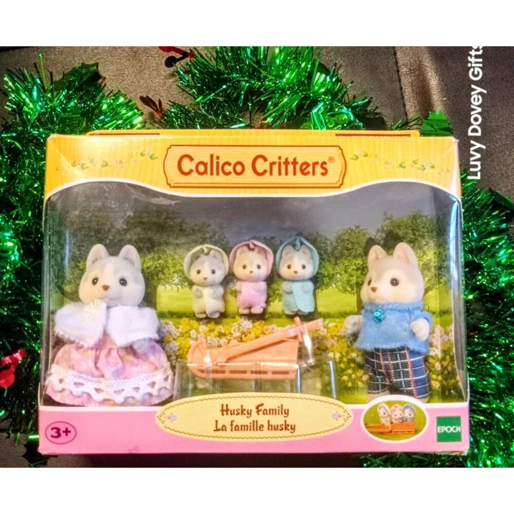 Calico Critters Sylvanian Families Huskey Family FACTORY SEALED